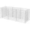 Image de Vidaxl Lit SurÃ©levÃ© Ã Gabion Acier 270x90x100 Cm