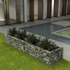 Image de vidaXL Lit surélevé à gabion Acier 360x90x50 cm142555