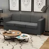 Image de vidaXL CanapÃ© Ã  3 places Tissu Gris foncÃ©