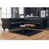 Image de vidaXL Canapé d'angle Chesterfield 5 places Cuir synthétique Noir