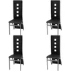 Image de vidaXL Vidaxl Chaises À Manger Lot De 4 Noir Similicuir