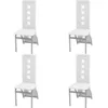Image de vidaXL Chaises Ã  manger lot de 4 blanc similicuir