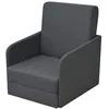Image de vidaXL Vidaxl Fauteuil Convertible Gris Foncé Tissu