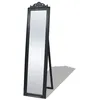 Image de vidaXL Miroir sur pied Style baroque 160x40 cm Noir243694