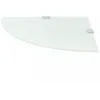 Image de ÃtagÃ¨re de coin avec supports chromÃ©s Verre Blanc 35 x 35 cm