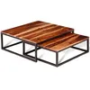Image de vidaXL Ensemble de table basse gigogne 2 pcs Bois massif243961