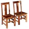 Image de vidaXL Eetkamerstoelen 2 st massief sheeshamhout243964
