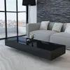 Image de vidaXL Table basse noir brillant244023