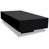 Image de Table basse Haute brillance Noir - vidaXL