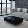 Image de vidaXL Table basse Haute brillance Noir244024