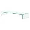 Image de vidaXL Meuble TV/pour moniteur 90x30x13 cm verre transparent
