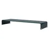 Image de vidaXL Meuble TV/support pour moniteur 110x30x13 cm verre noir244140