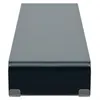 Image de vidaXL Meuble TV/support pour moniteur 120x30x13 cm verre noir244141