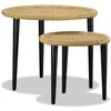 Image de vidaXL Table basse 2 pcs jute naturelle244218