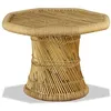 Image de vidaXL Table basse bambou octogonale 60 x 60 x 45 cm