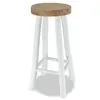 Image de vidaXL Tabouret De Bar Bois De Teck Massif