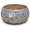 Image de vidaXL Table basse Aluminium Teck 60x60x30 cm