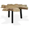 Image de vidaXL Table basse Teck authentique 80x70x38 cm244550