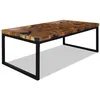Image de vidaXL Table basse Teck Résine 110x60x40 cm244551