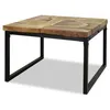 Image de vidaXL Table basse Teck Résine 60x60x40 cm244552