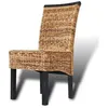 Image de vidaXL Chaises à manger lot de 6 bois solide de manguier et abaca