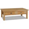 Image de vidaXL Table basse teck massif 100x60x35 cm