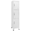 Image de Vidaxl Armoire Ã Casier Avec 3 Compartiments 38x45x180 Cm
