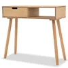 Image de vidaXL Vidaxl Table Console Bois De Pin Massif 80 X 30 X 72 Cm Marron