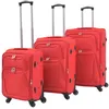 Image de vidaXL Vidaxl Jeu De Valises Souples 3 Pcs Rouge