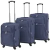 Image de vidaXL Vidaxl Jeu De Valises Souples 3 Pcs Bleu Marine