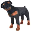 Image de vidaXL Jouet en peluche Chien de race Rottweiler Marron et noir XXL