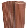 Image de vidaXL Clôture de jardin Double face PVC 90 x 300 cm Marron