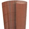 Image de Vidaxl ClÃ´ture De Jardin Double Face Pvc 90 X 300 Cm Marron