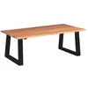 Image de vidaXL Table basse Bois d'acacia massif 110x60x40 cm244996