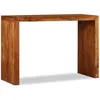 Image de vidaXL Vidaxl Table Console Bois Massif Avec Finition Miel 110x40x76 Cm