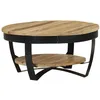 Image de vidaXL Table basse Bois massif de manguier brut 65x32 cm244675