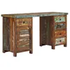 Image de vidaXL Bureau sur pieds Bois de rÃ©cupÃ©ration massif 140 x 50 x 77 cm