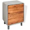 Image de vidaXL Table de chevet Bois d'acacia massif 40 x 30 x 50 cm