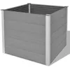 Image de vidaXL Lit surélevé de jardin WPC 100x100x91 cm Gris43606