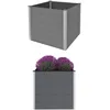 Image de vidaXL Lit surélevé de jardin WPC 100x100x91 cm Gris vidaXL vidaXL