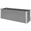 Image de vidaXL Lit surélevé de jardin WPC 150x50x54 cm Gris