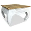 Image de Table D'appoint Bois De RÃ©cupÃ©ration Massif 50 X 50 X 35 Cm