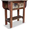 Image de vidaXL Table console bois de récupération mélangé 80x35x80 cm244509