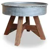 Image de vidaXL Table basse Bois de rÃ©cupÃ©ration massif 60 x 45 cm ArgentÃ©