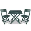 Image de vidaXL Vidaxl Ensemble De Bistro Pliable 3 Pcs Plastique Vert
