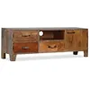 Image de vidaXL Meuble TV Bois massif Vintage 118 x 30 x 40 cm