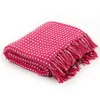 Image de vidaXL Couverture coton à carreaux 160x210 cm Rose245334