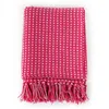 Image de vidaXL Vidaxl Couverture Coton À Carreaux 160x210 Cm Rose