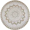 Image de vidaXL Tapis Jute tressé imprimé 90 cm rond245339