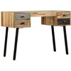 Image de vidaXL Bureau Teck de récupération massif 110 x 50 x 76 cm245402